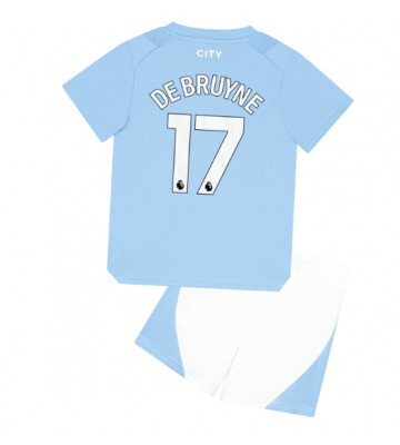 Manchester City Kevin De Bruyne #17 babykläder Hemmatröja barn 2023-24 Korta ärmar (+ Korta byxor)